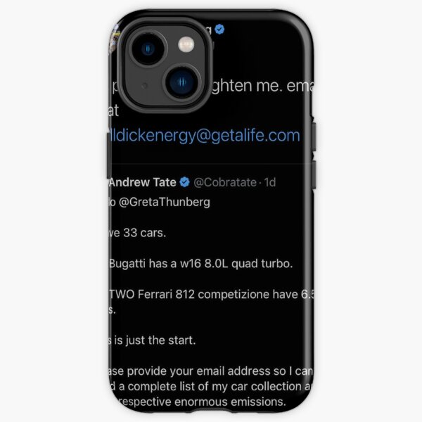 Andrew Tate Gets Roasted By Greta Thunberg iPhone Tough Case RB0506 product Offical andrew tate Merch