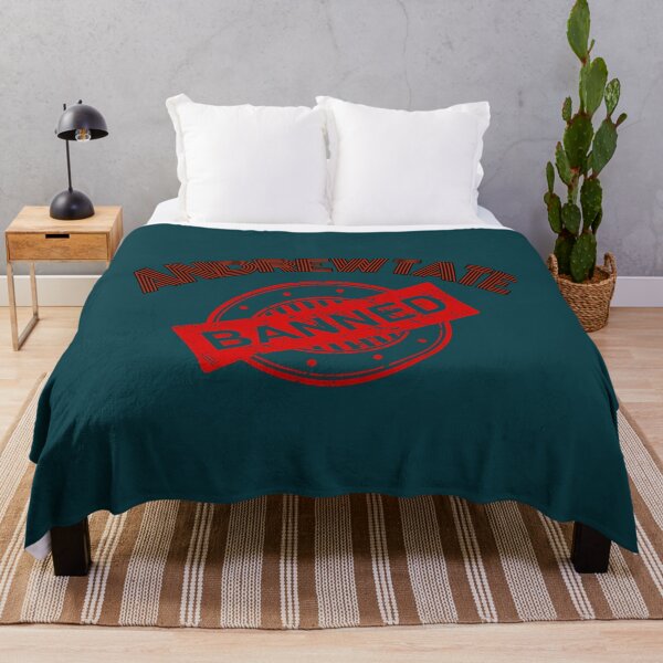 Andrew Tate banned Long  Throw Blanket RB0506 product Offical andrew tate Merch